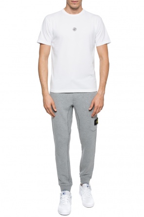 T-shirt with a printed logo, zdjęcie 2 T-shirt with a printed logo od Stone Island